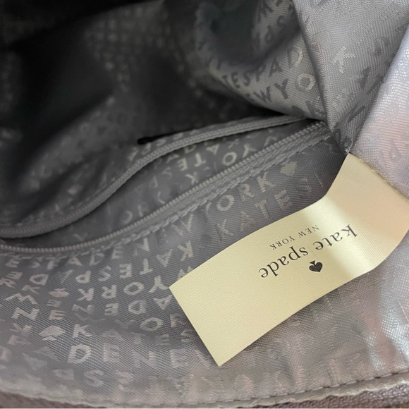 Kate Spade New York Leather Shoulder bag convertible Crossbody bag (gray) - Picture 7 of 12